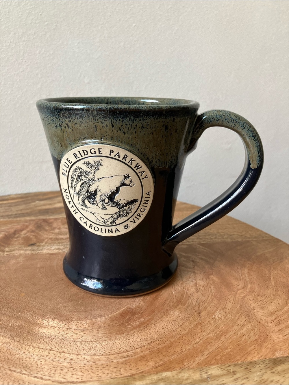 Sunset Hill Stoneware | NC VA Rustic Bear Emblem Pottery Mug